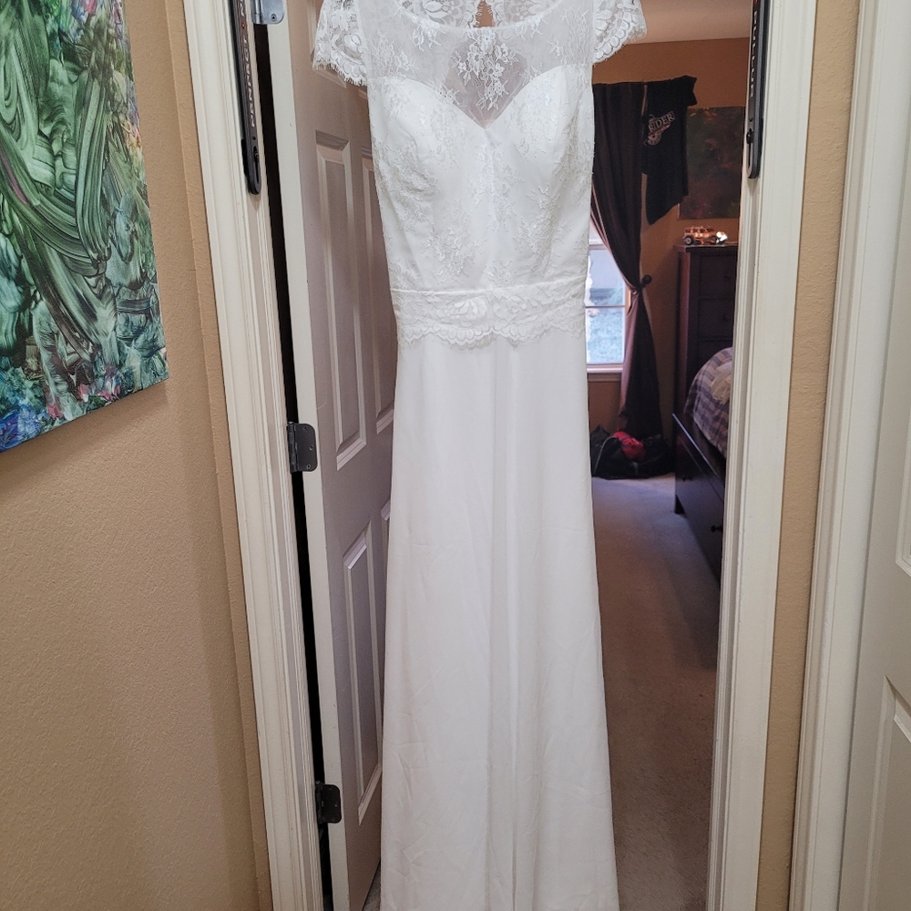 White Formal Dress size L